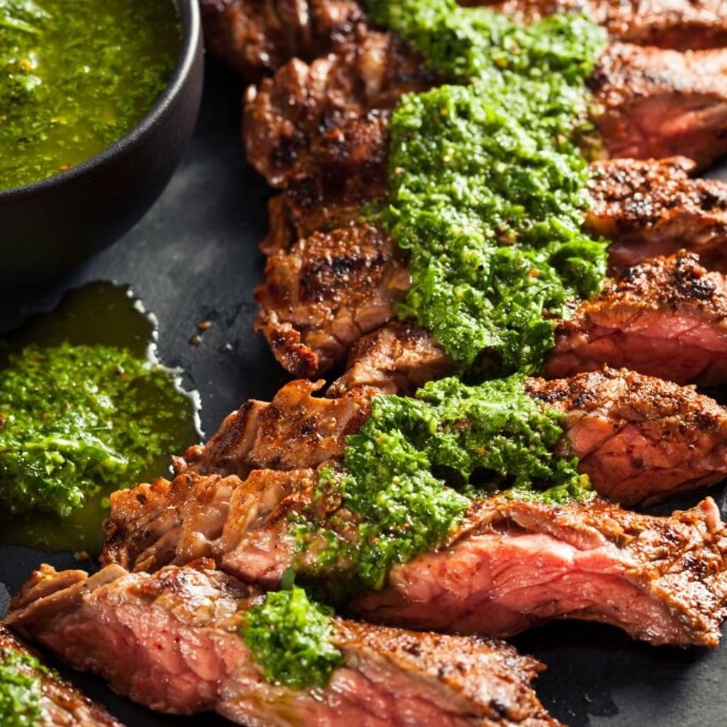 Steak with Smeg Hand Blender Chimichurri