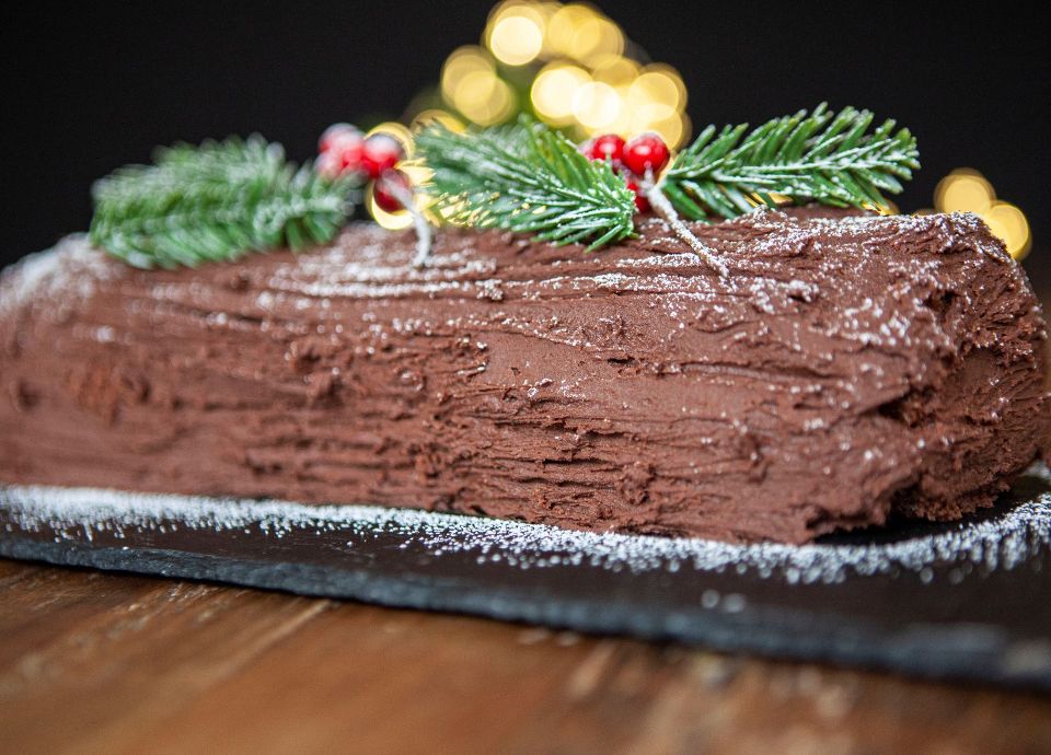 SERVE UP FESTIVE YULE LOG