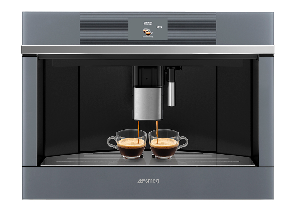 CAFETERA ESPRESSO CON MOLINILLO SMEG BLANCA - Trends Home