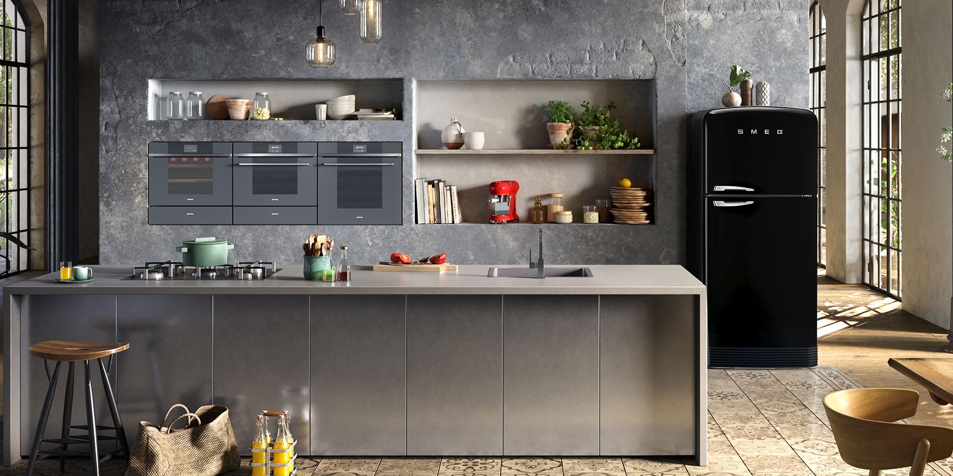 Orlando Store™ - Spremiagrumi Elettrico Nero Smeg