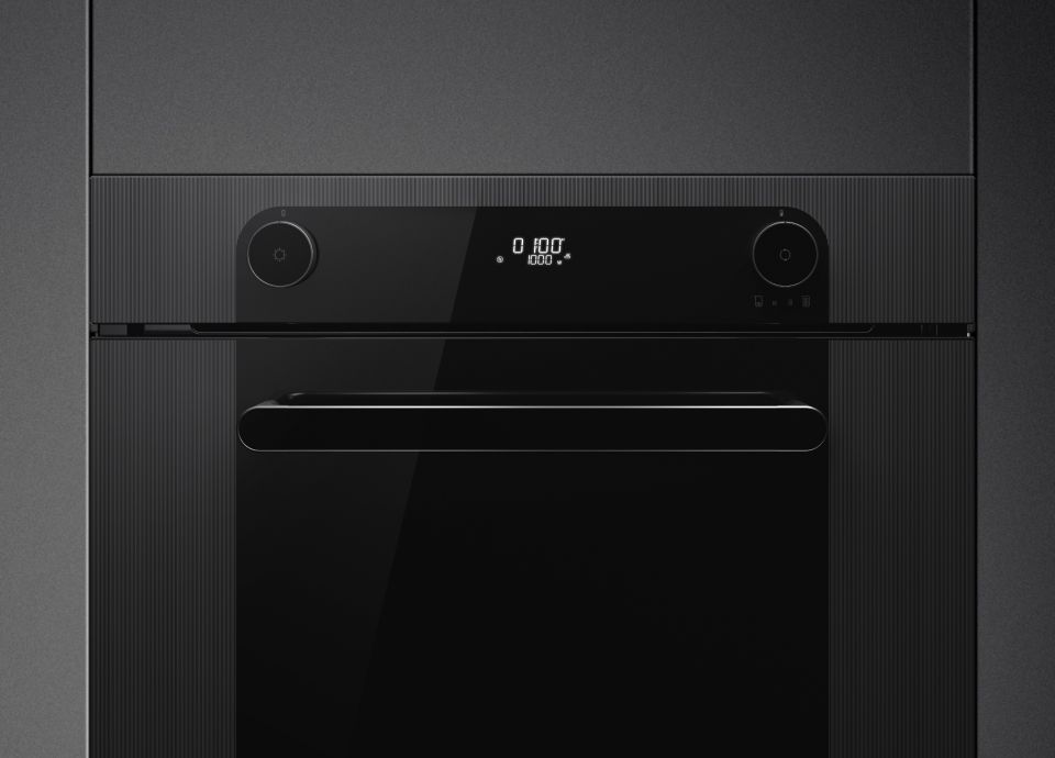 Display LCD intuitivo num forno SMEG