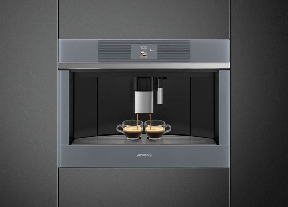 Smeg Linea aesthetic line built-in coffee machines