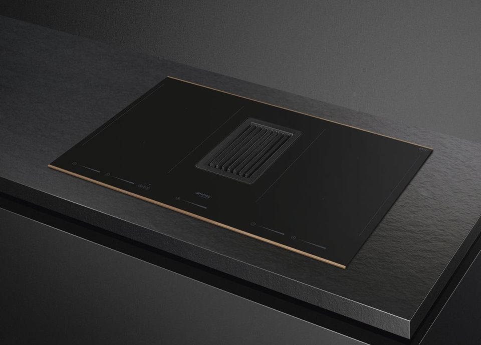 Smeg induction with integrated hood