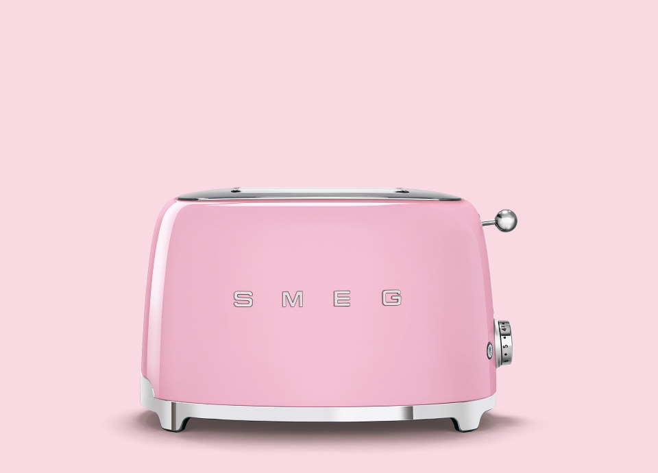 Smeg pink toaster