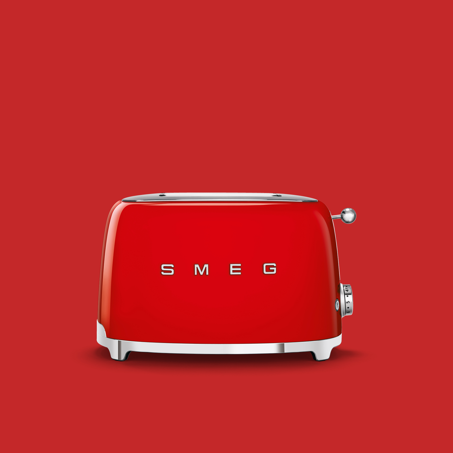  SMEG Tostadora retro de 2 rebanadas (rojo) : Hogar y Cocina