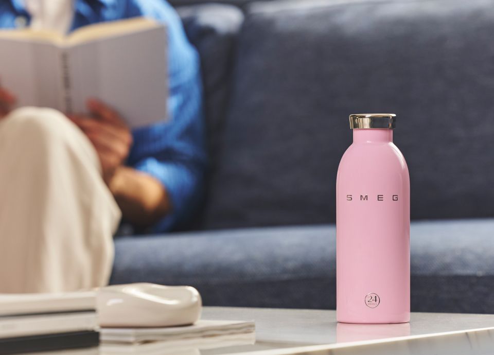 SMEG x 24 Climaロゴボトル ステンレスボトル マイボトル　レッド SMEG x 24Bottles Red 17 oz Insulated Clima Water Bottle