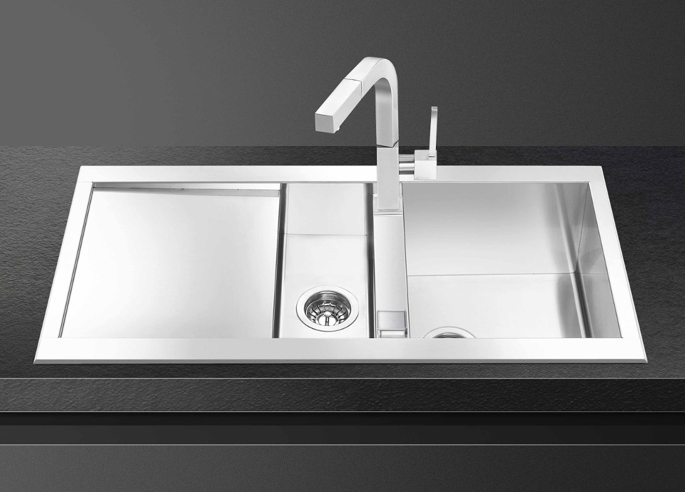 Eviers inox Smeg