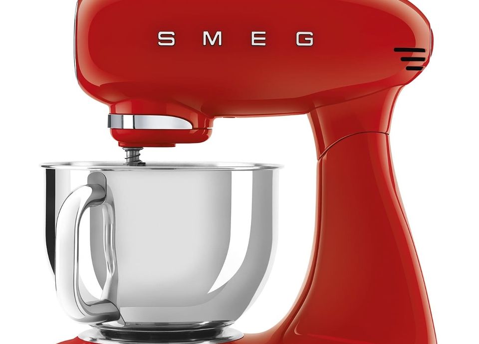 Robots sur socle "Tout couleur" - Bol en acier inox Smeg