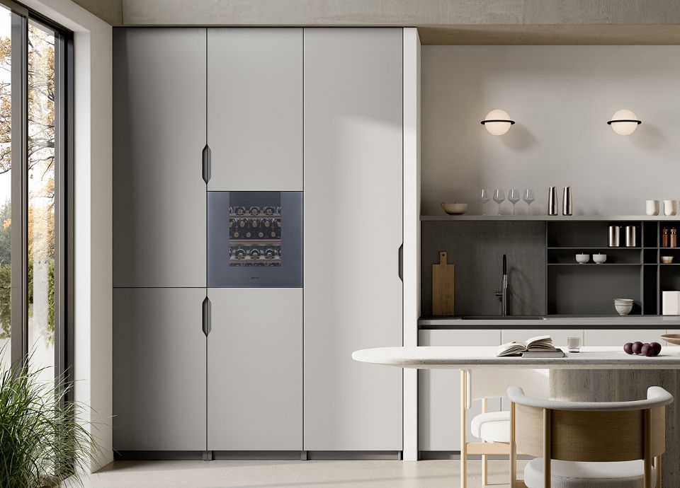 gamme de cuisson encastrable gris neptune et deep black SMEG