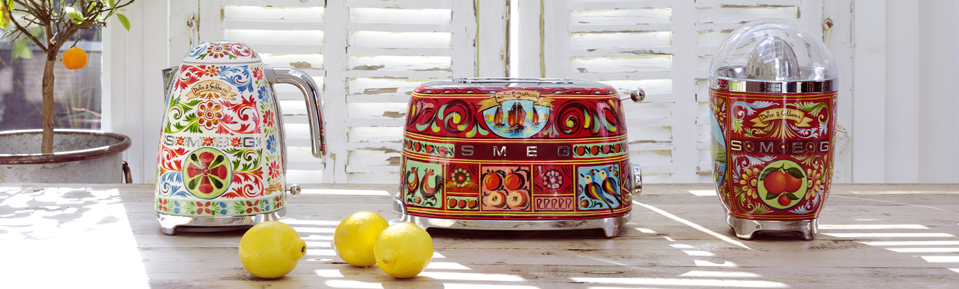 Smeg x Dolce & Gabbana Sicily Is My Love Electric Kettle