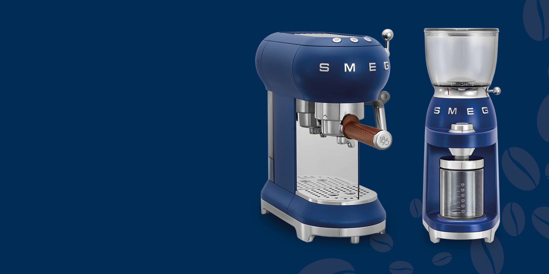 Machine à expresso et moulin à café Smeg Lavazza 1895
