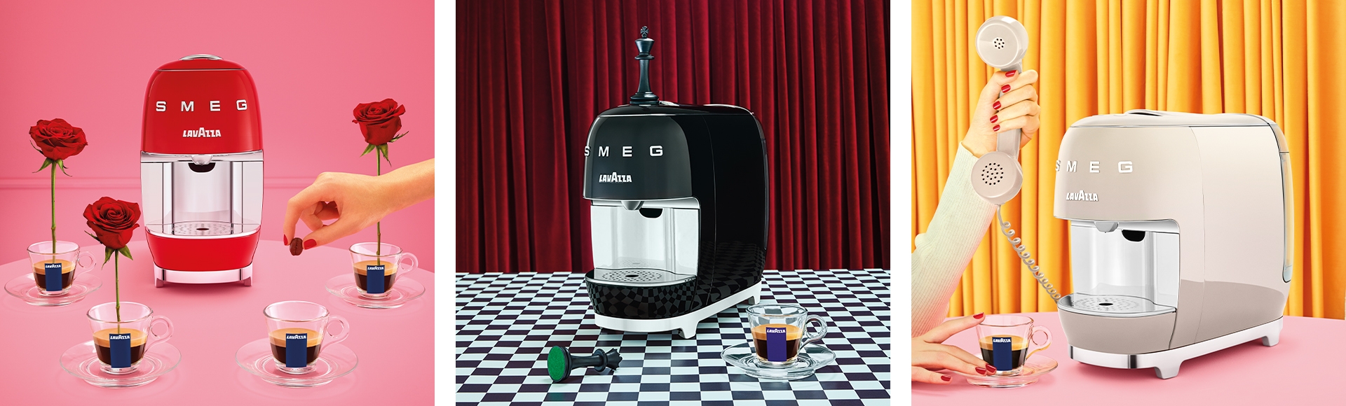 Lavazza A Modo Mio SMEG coffee pod machine Smeguk