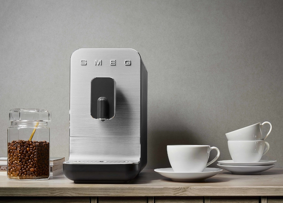 Smeg Matte White Fully Automatic Coffee and Espresso Machine with