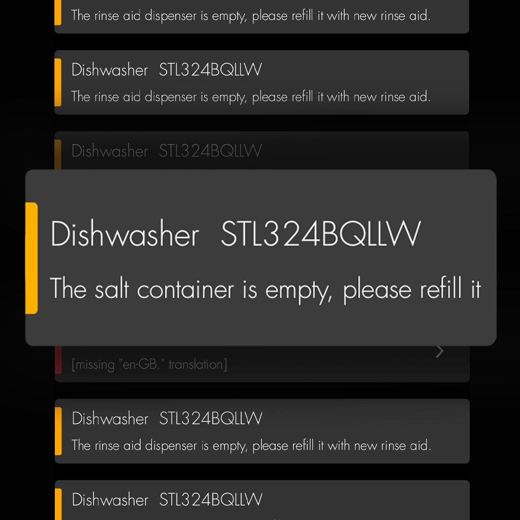 Dishwasher | Notification funcionality
