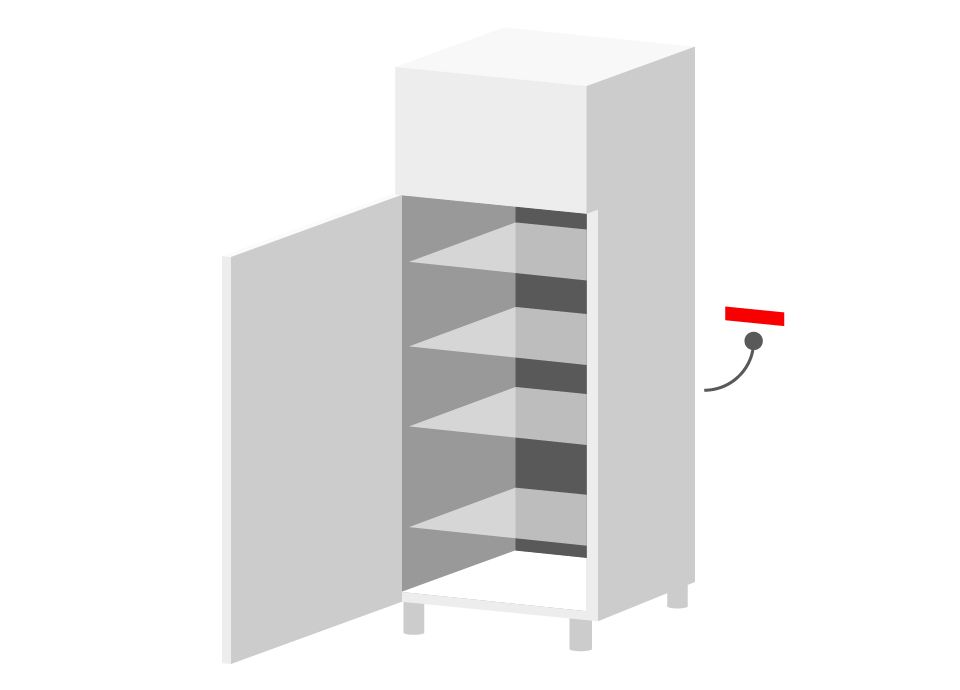 Professional refrigeration info label
