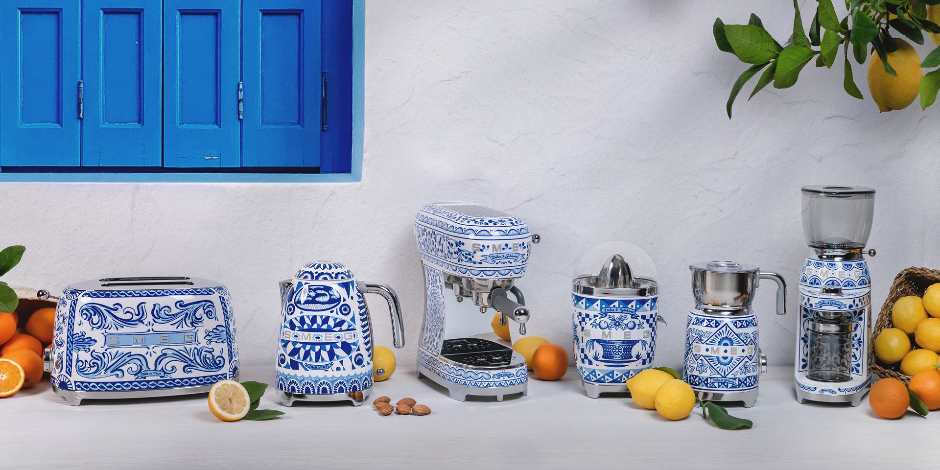 Blu mediterraneo collection by Smeg and Dolce&Gabbana