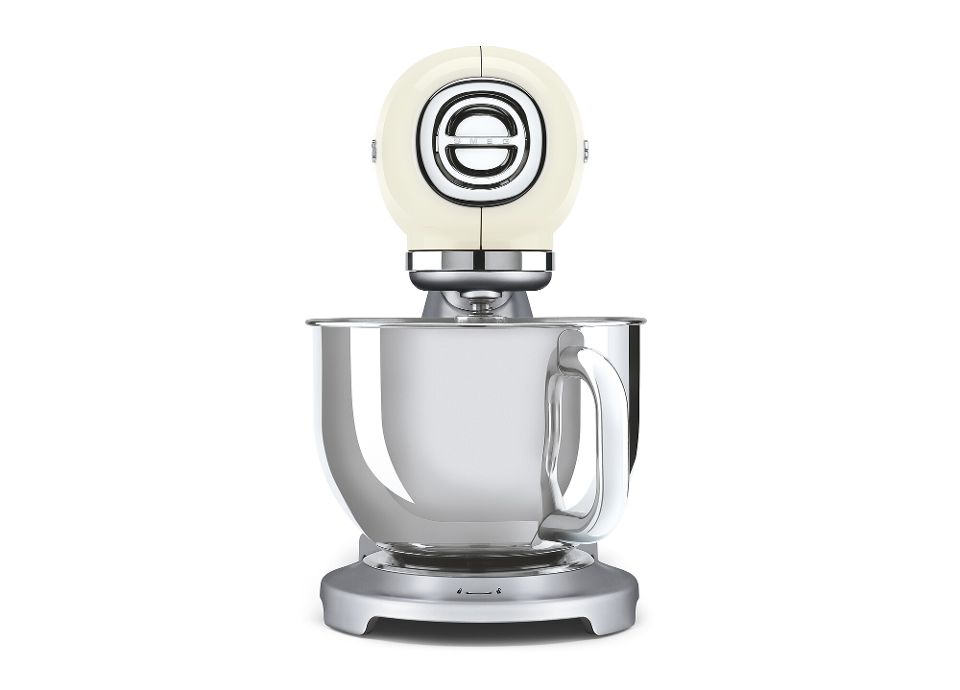 White and stainless steel SMEG Stand Mixer