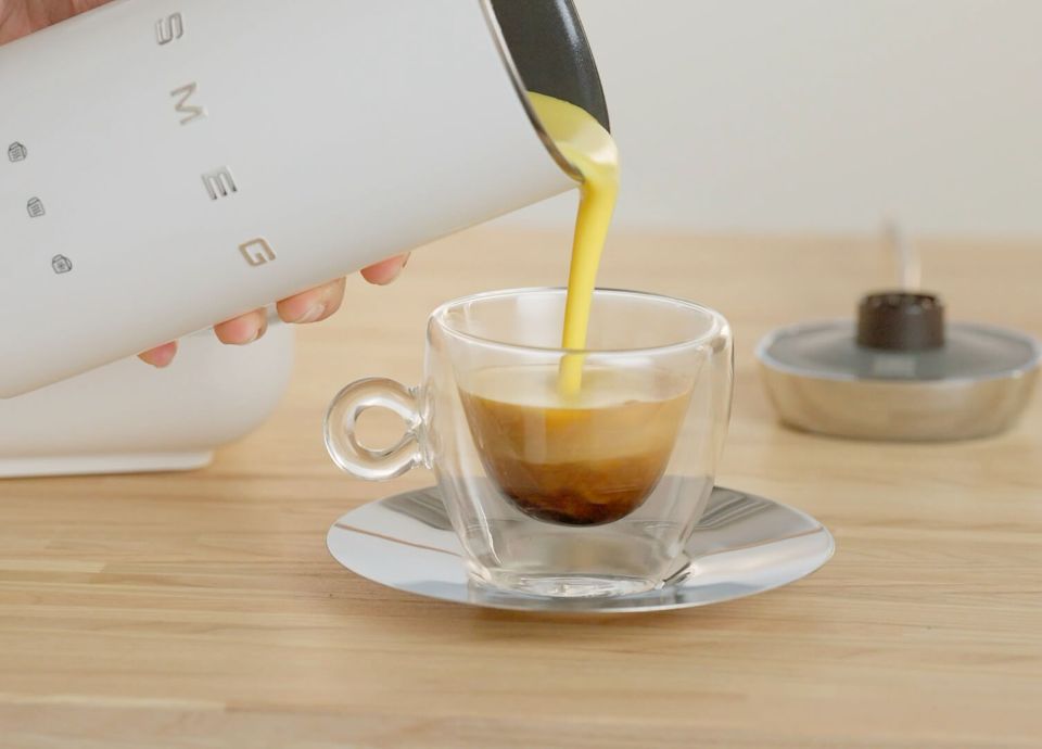 Soy and turmeric cappuccino