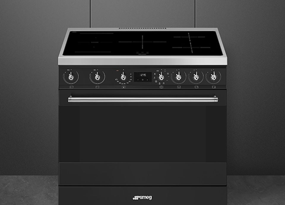 Fornuis met inductiekookplaat