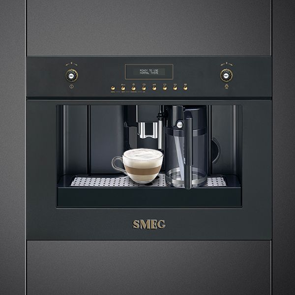 Anthracite coffee machine