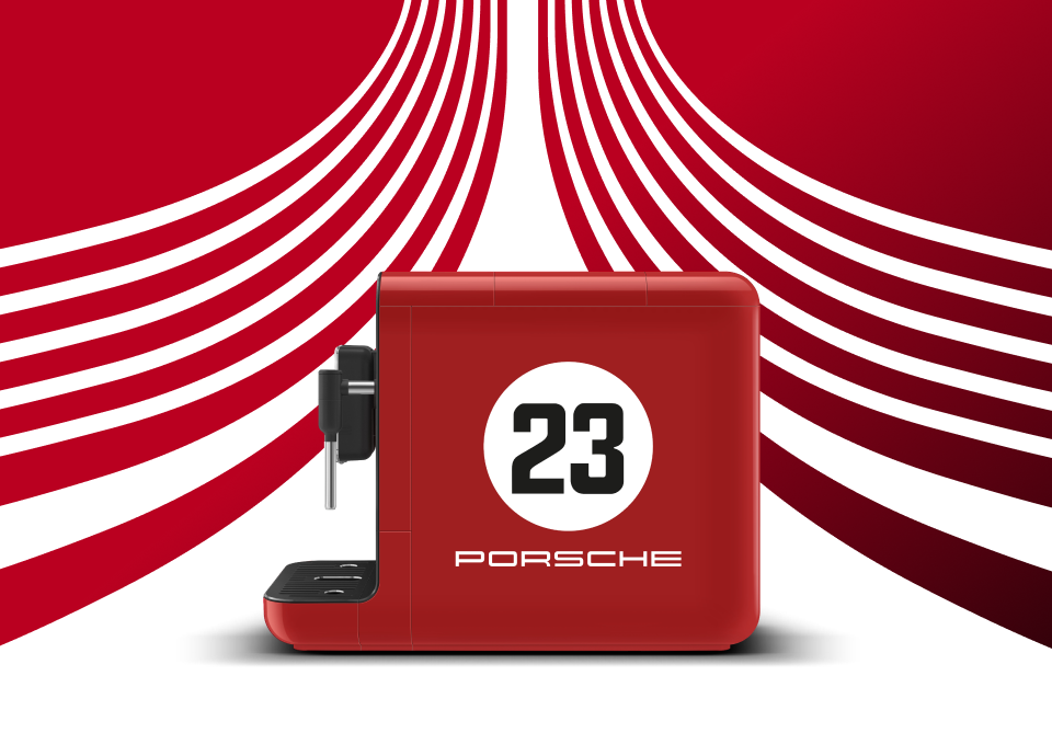Porsche × SMEG BCC12 917 Salzburg wears the legendary red livery and racing stripes with matte‑black accents and a numbered authenticity plate.