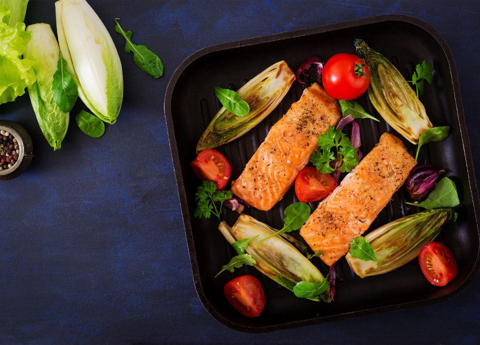 Salmon au gratin with zucchini and eggplant | Smeg world cuisine