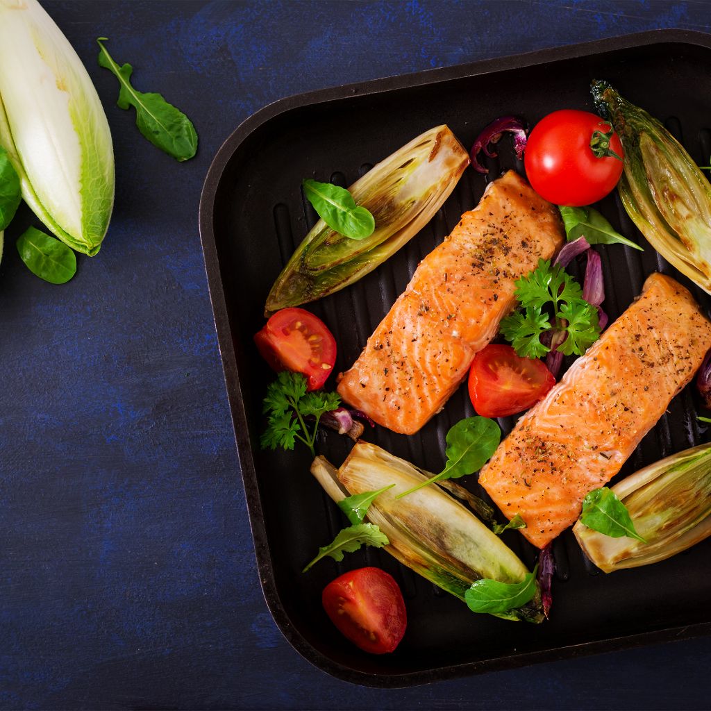 Ricetta salmone con zucchine e melanzane arrostite | Smeg world cuisine