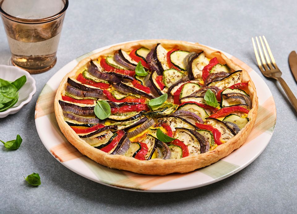 Tarta Ratatouille con orégano