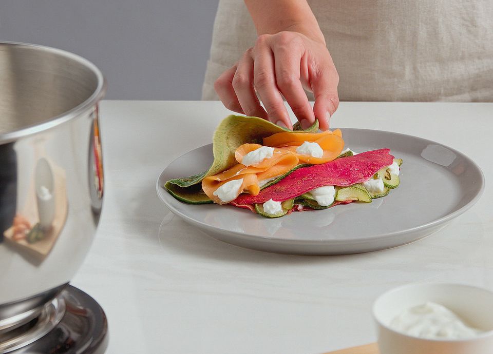Vegetable crepes