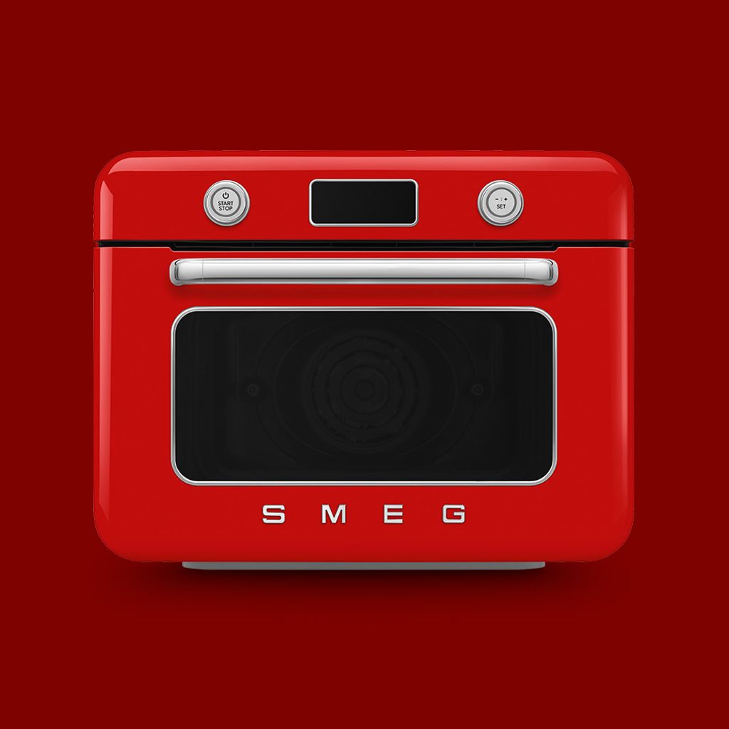 Kombi-Tisch-Dampfbackofen rot SMEG