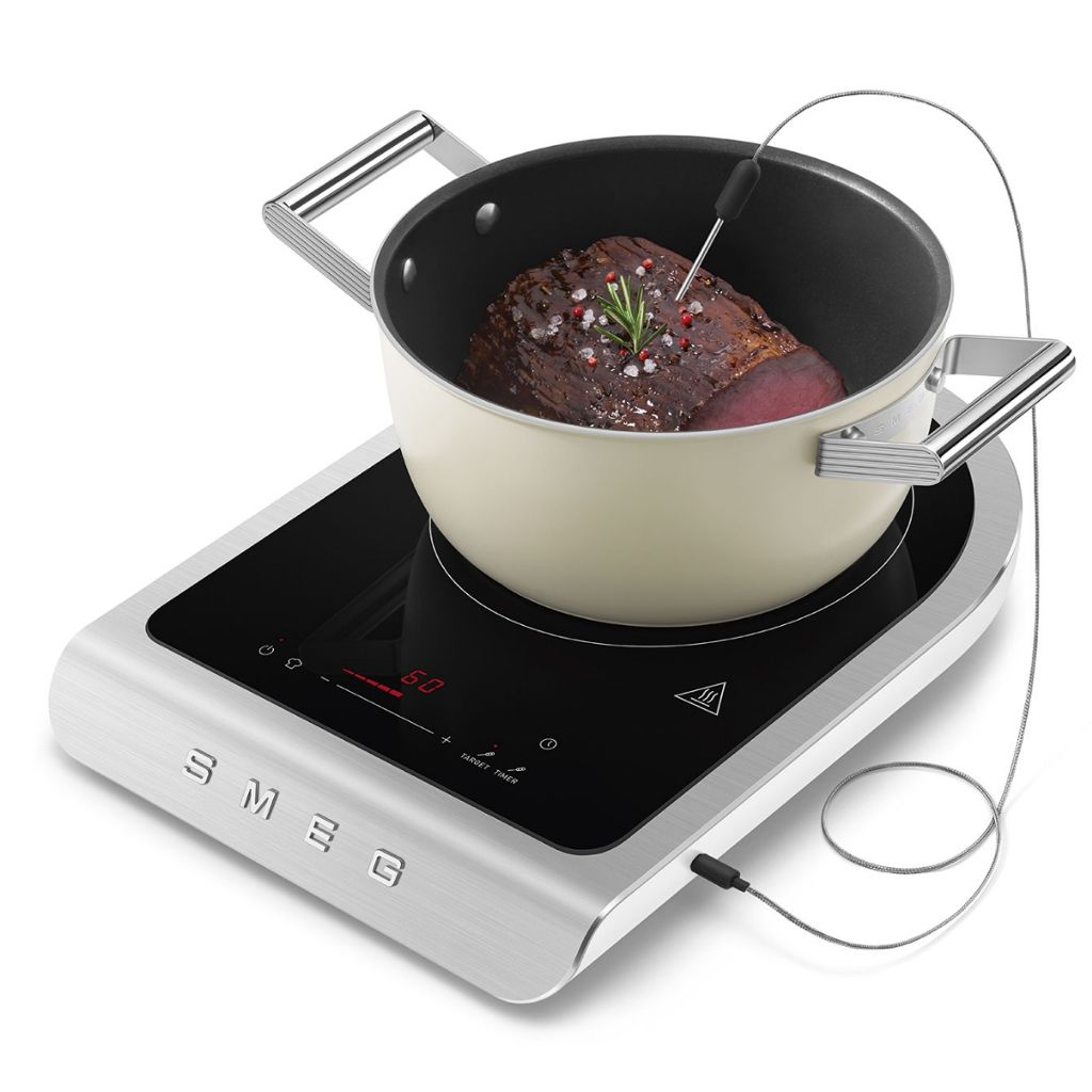 Portable induction cooker temperature control