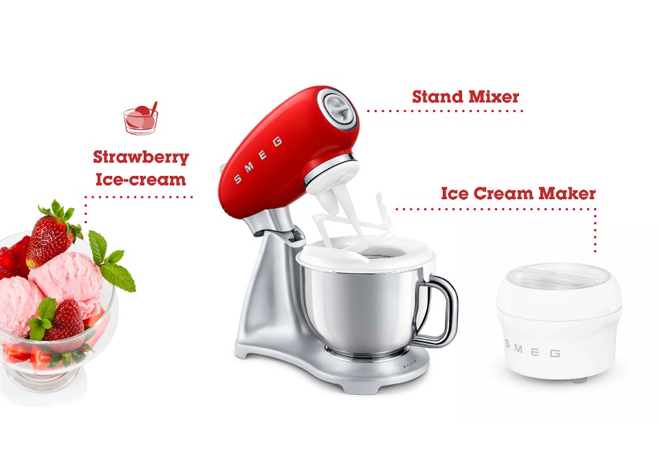 SMEG Stand Mixer Ice Cream Maker Accessory