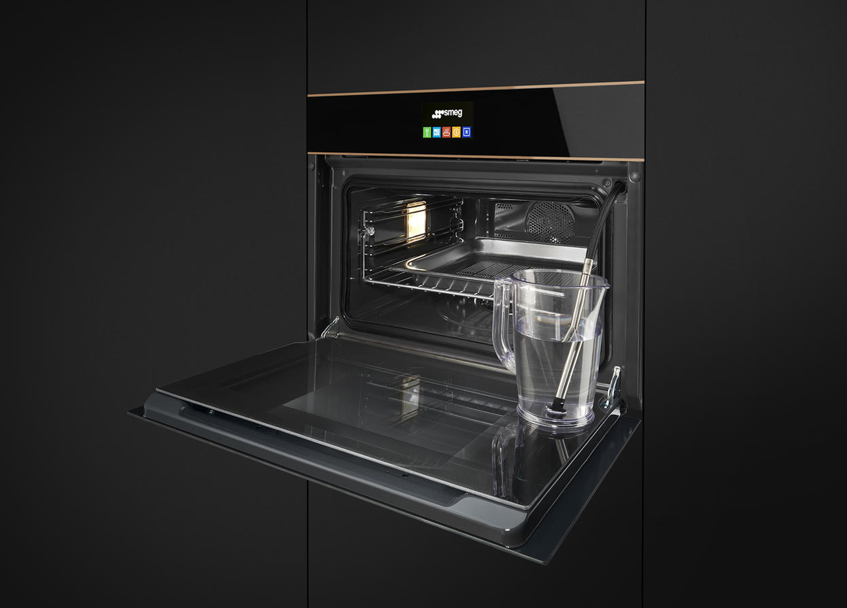 Steam oven cooking Smeg