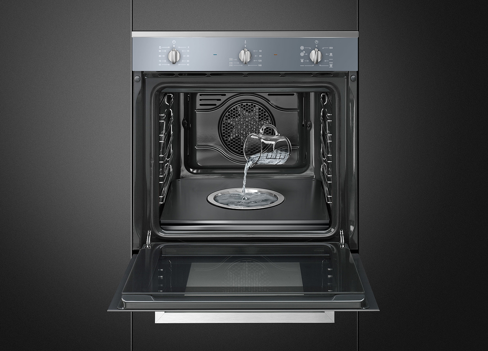 Steam oven cooking Smeg