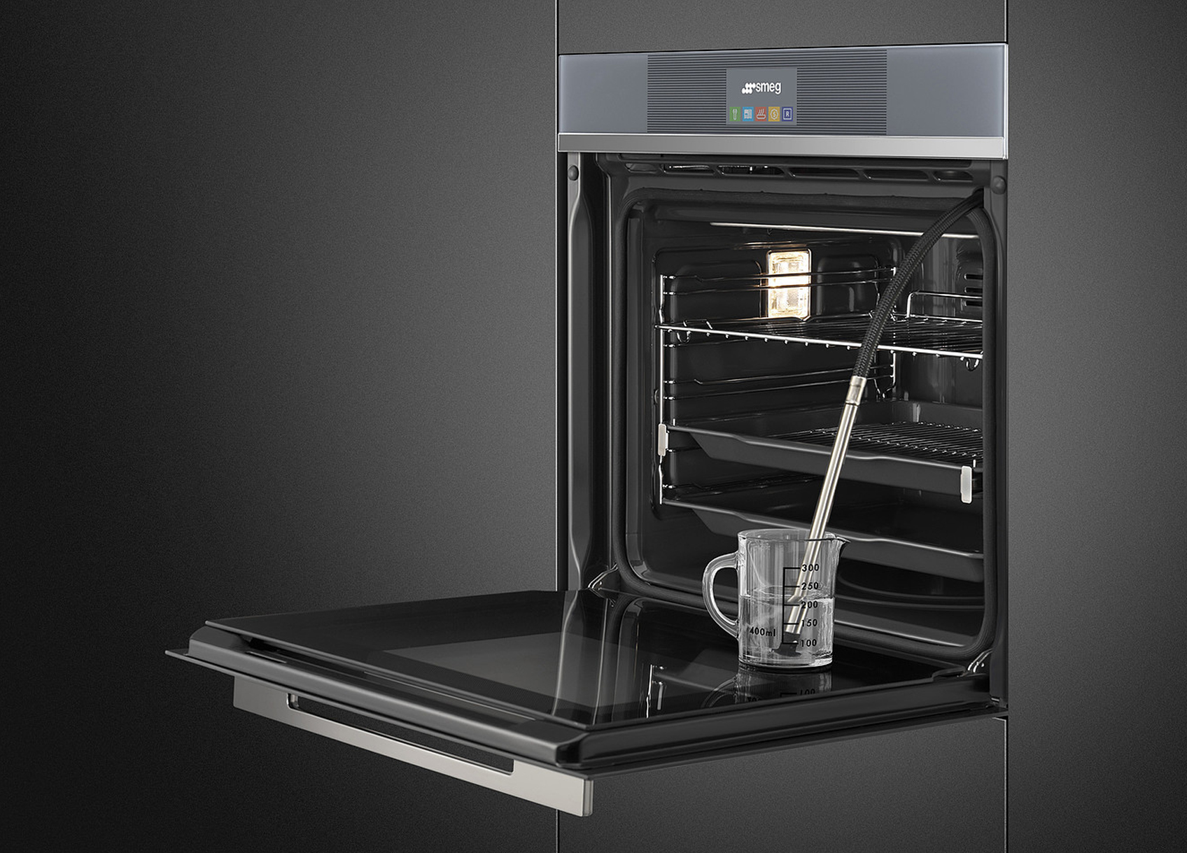 véritable SMEG Four Bouton contrôle cuisinière Chaleur Interrupteur pack de 4 boutons 