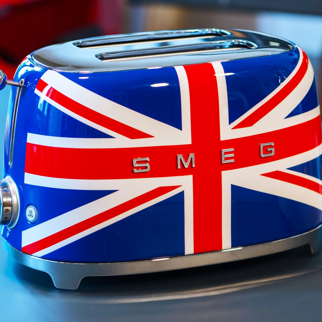 El tostador Union Jack de Smeg