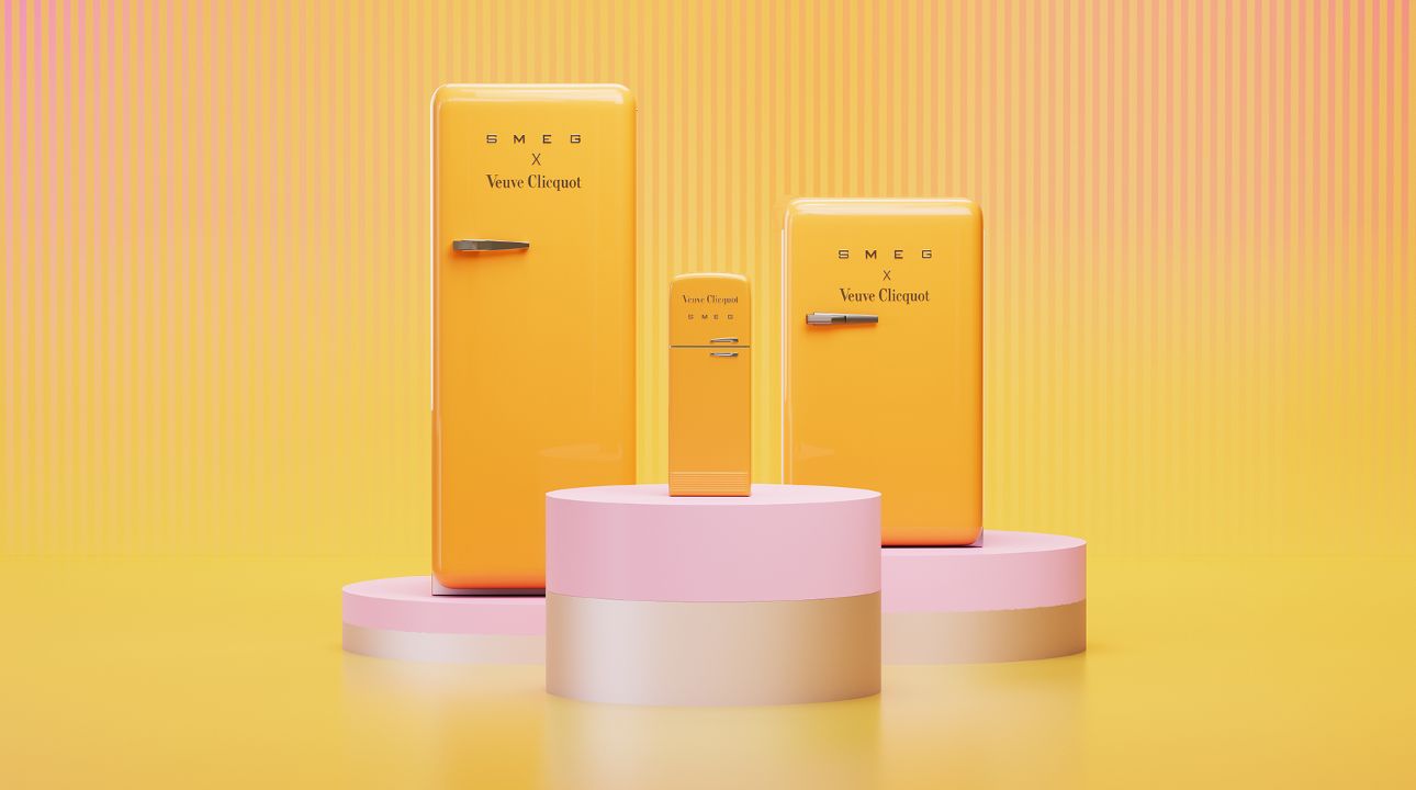 Smeg refrigerators for Veuve Clicquot