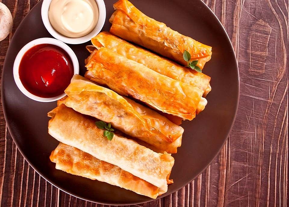 seabass and vegetables spring rolls  recipe | Smeg world cuisine