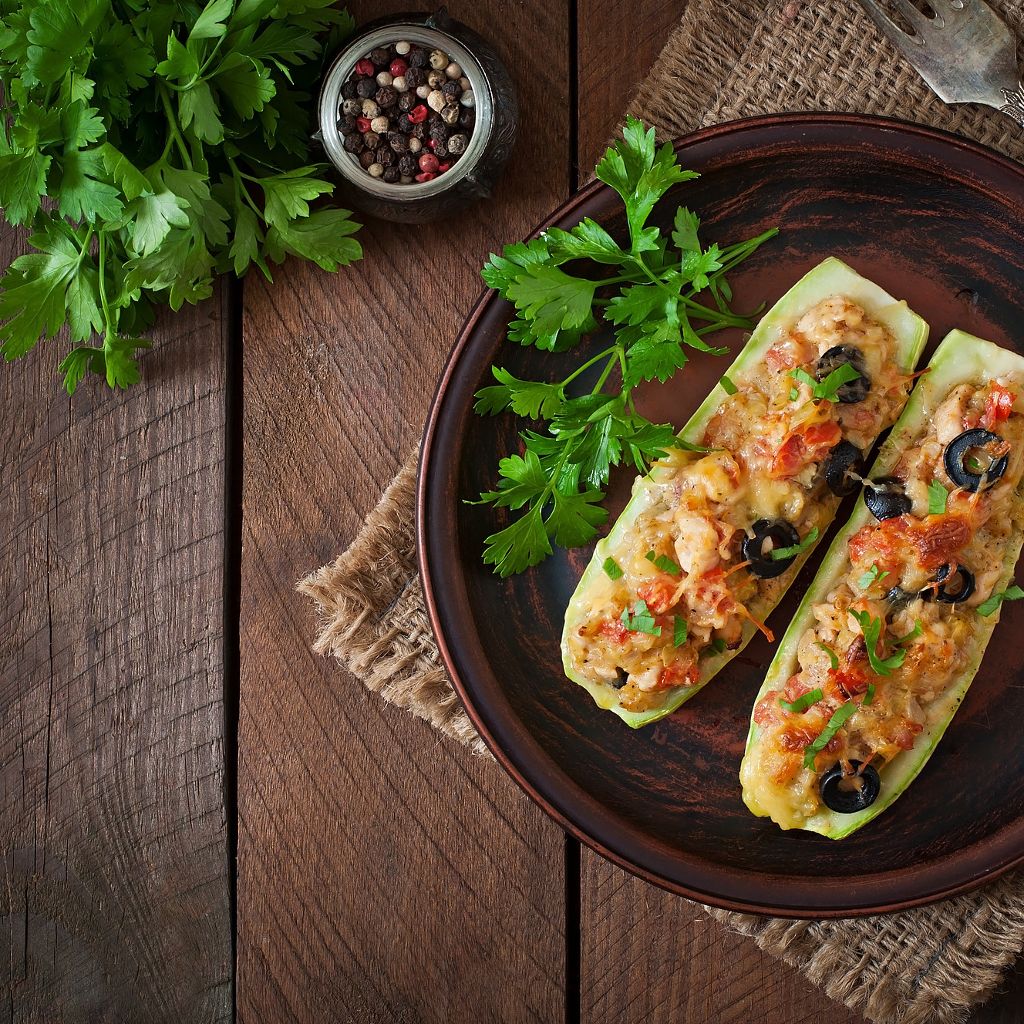 Tofu stuffed zucchini recipe | Smeg world cuisine