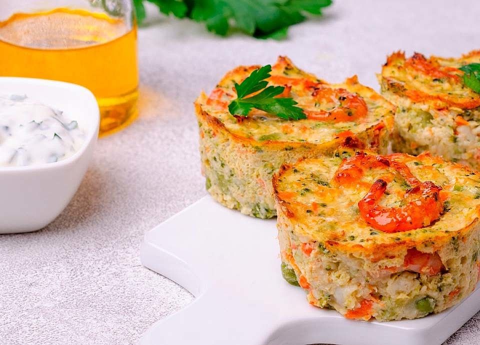 Shrimps and zucchini flan recipe | Smeg world cuisine